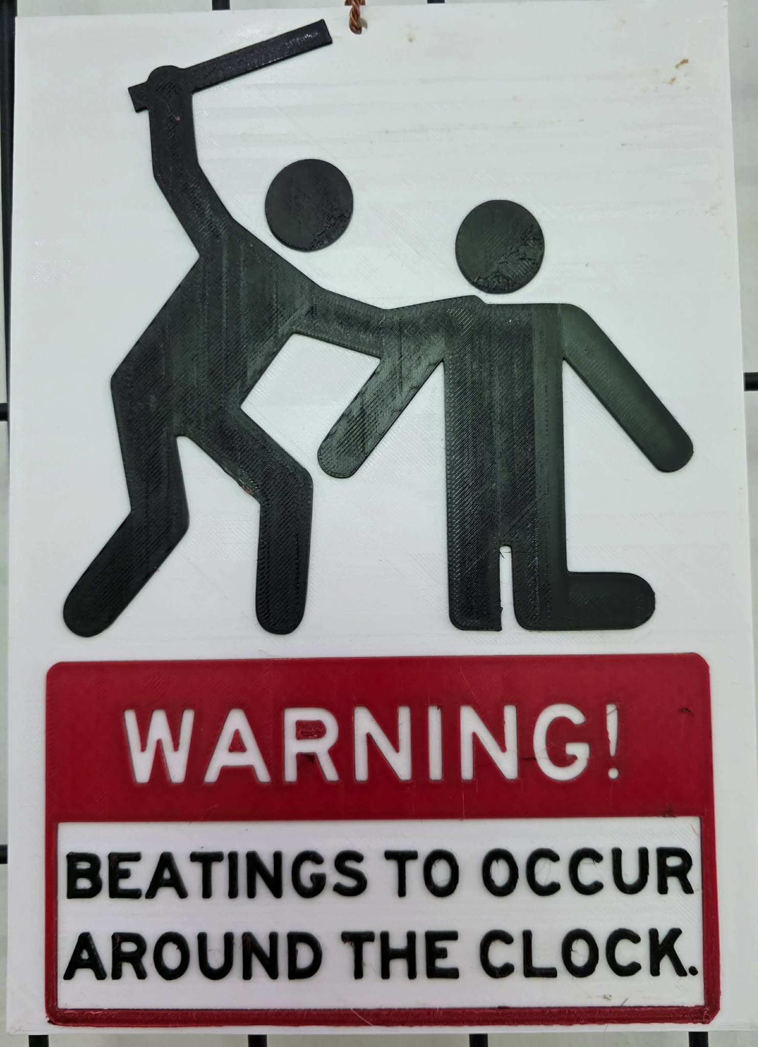 Large Beatings Sign Weston