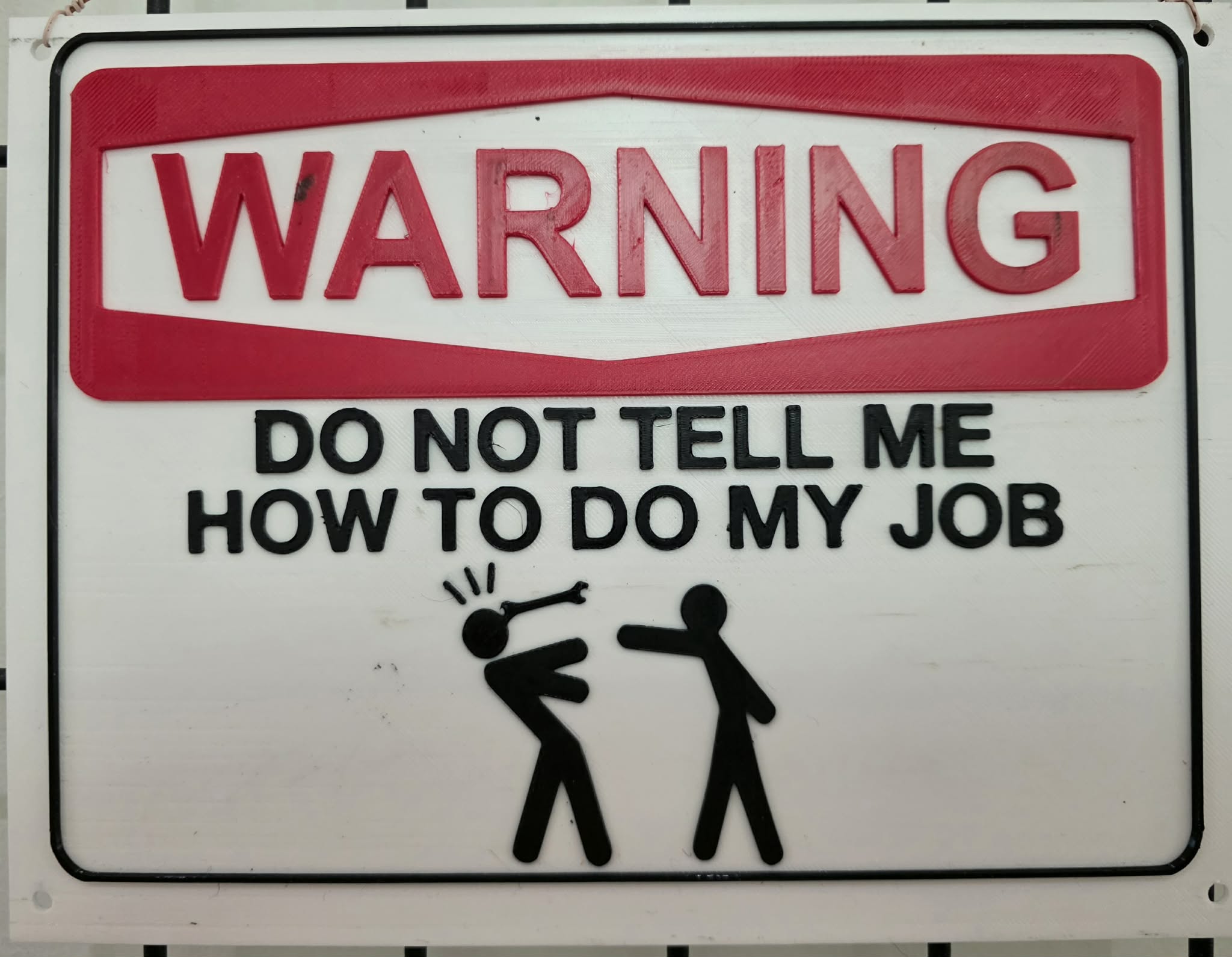 Job Warning Sign Weston
