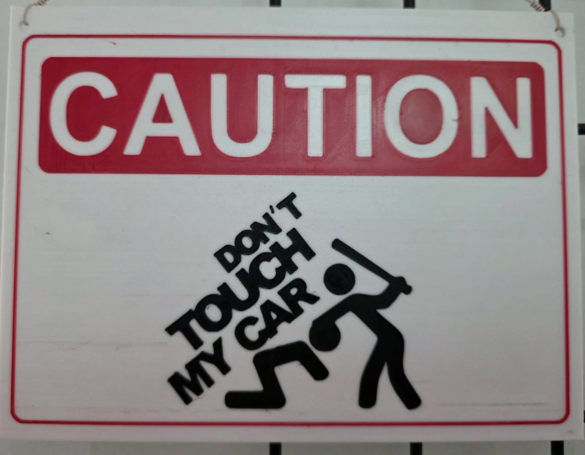 Don't Touch My Car Sign Weston