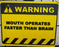 Mouth Warning Sign Weston