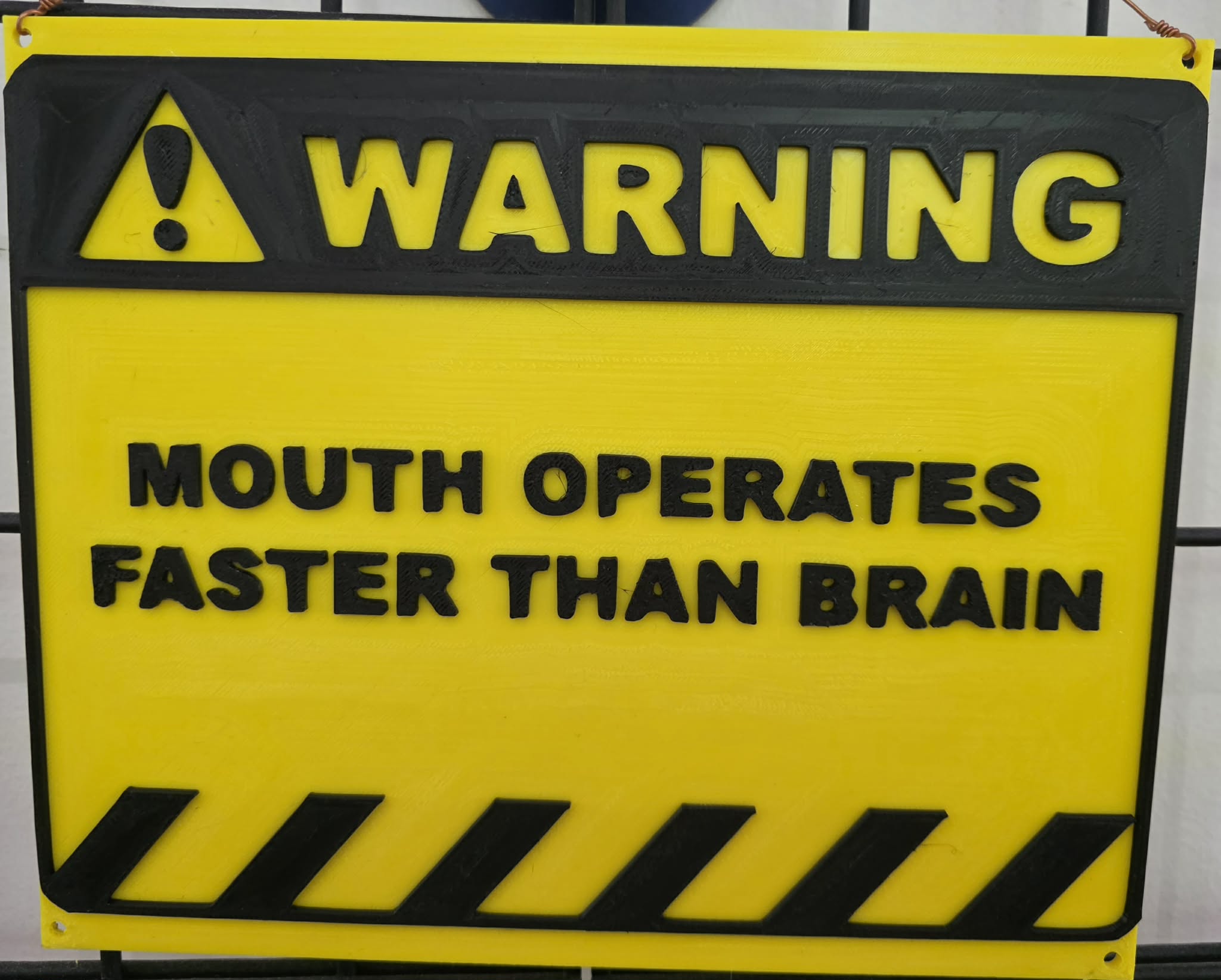 Mouth Warning Sign Weston